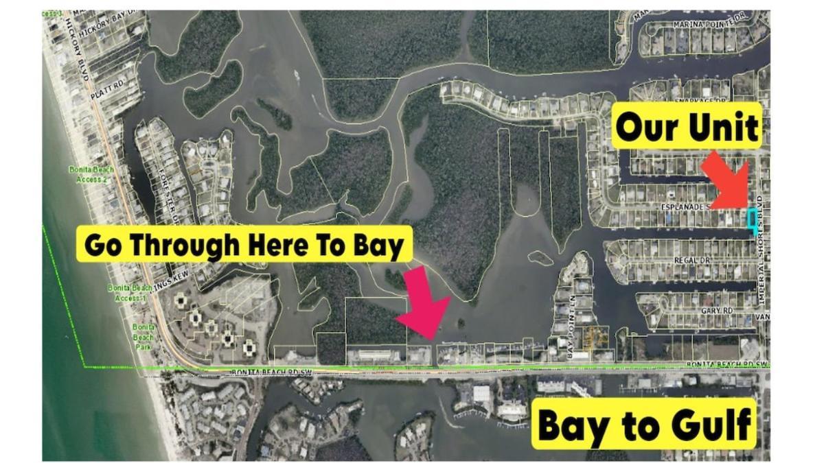 Blue Crab Dock On Gulf Canal Front Close 2 Beach Restaurants Bonita Springs Ngoại thất bức ảnh